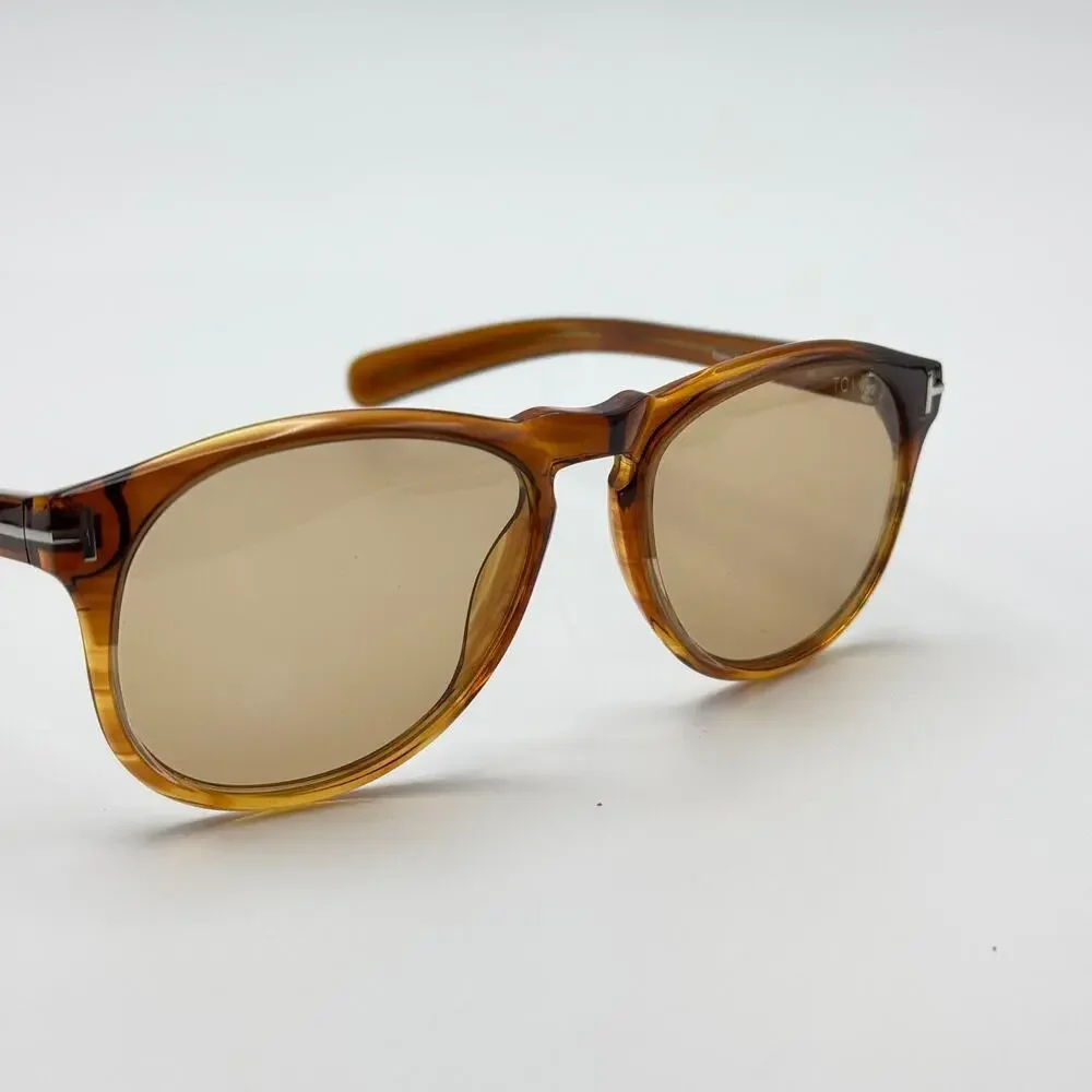 Tom Ford Sunglasses Flynn TF291 41A Havana Frame Brown Lens 54-17-145 New w/Case